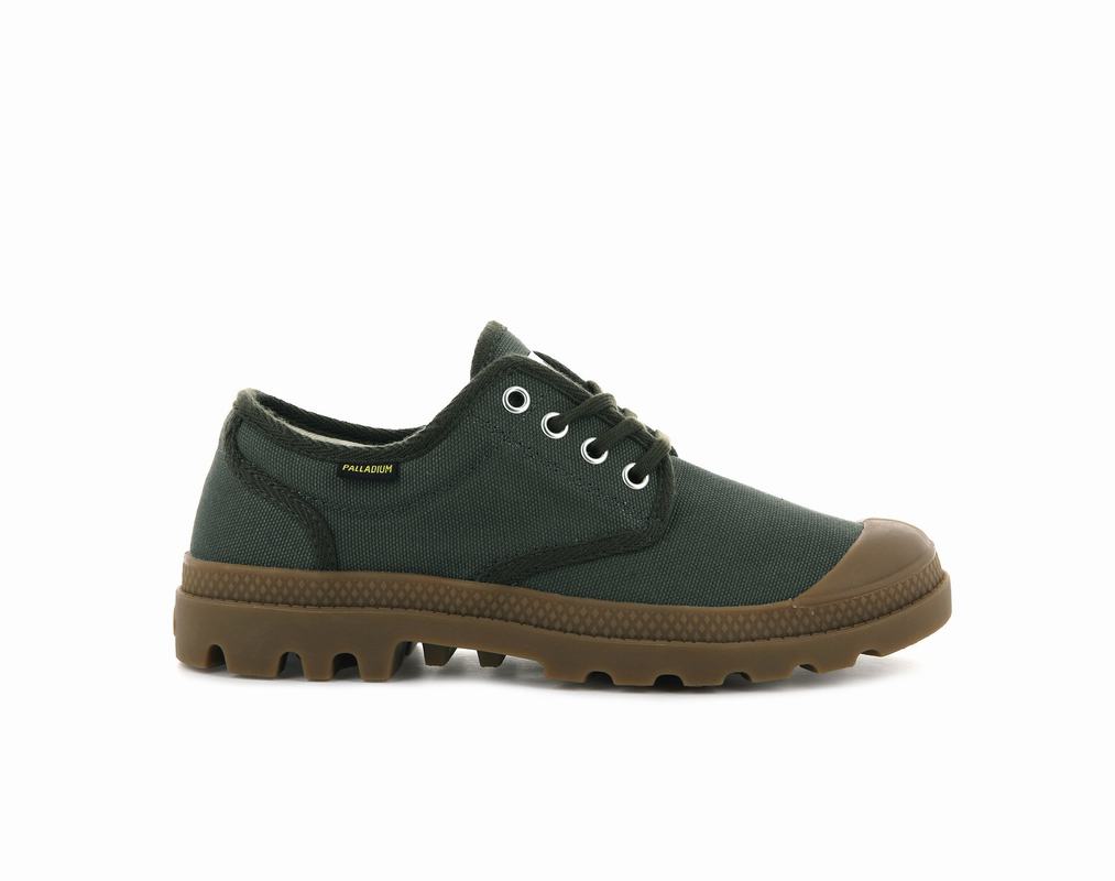 Zapatos Palladium Pampa Oxford Originale Mujer - Verde Oliva ||OICB-85072||